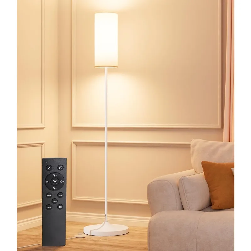 LED Floor Lamp for Living Room, Dimmable Standing Lamps with Foot Switch,Remote Custom Color Temperature Pole Lamp 4