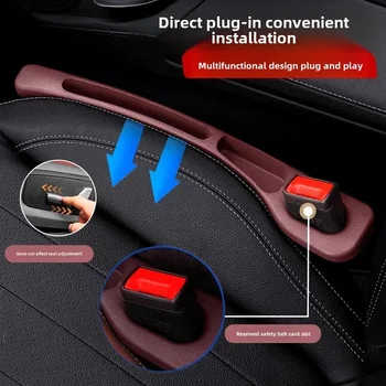 Tappo di riempimento per seggiolino auto Striscia di riempimento impermeabile Gap per seggiolino auto con slot Striscia di spina a prova di perdite Accessori interni per auto universali
