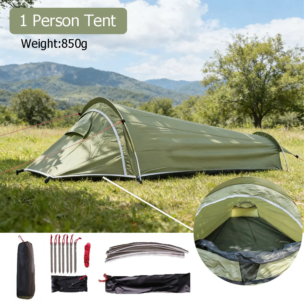 

Палатка DANCHEL OUTDOOR Ultralight для одного человека, ультралегкая, водонепроницаемая, для кемпинга, походов, туризма, сна и активного отдыха