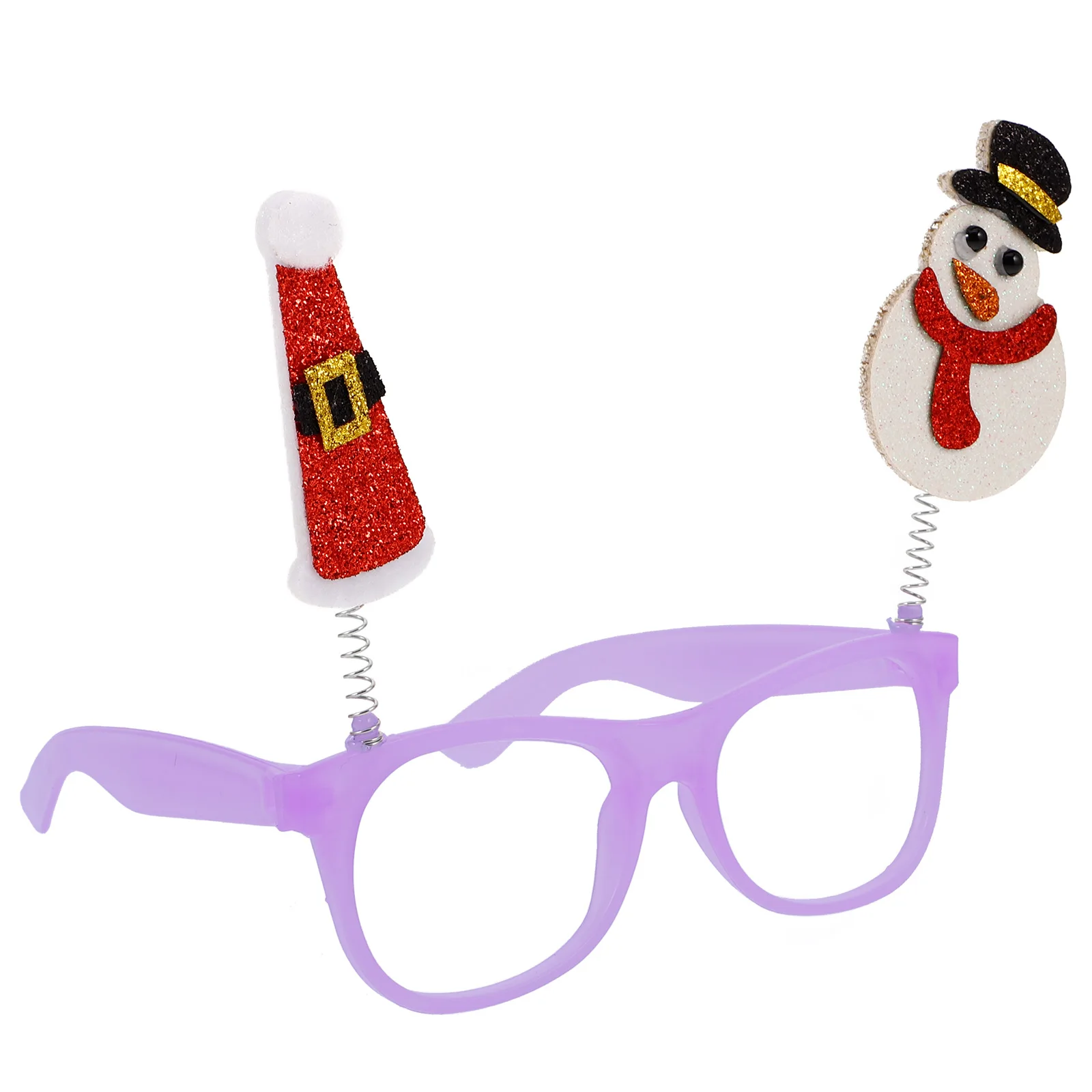 

Christmas Glasses Santa Snowman Decor Cold Light Colorful Frames Party Accessories Holiday Cheer Festive Atmosphere Christmas