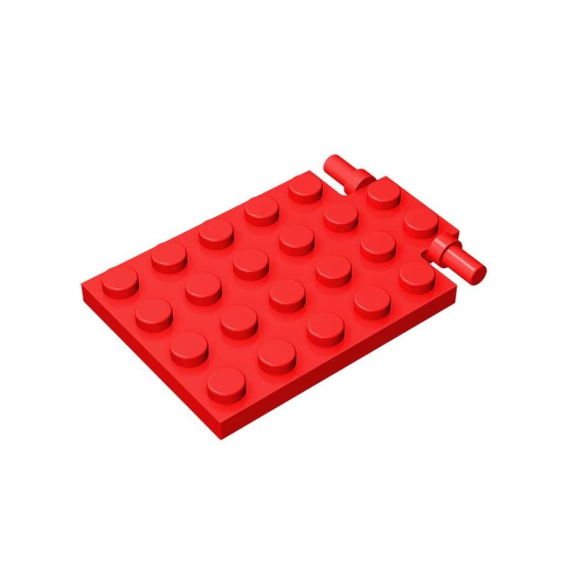 MOC PARTS GDS-844  Plate, Modified 4 x 6 with Trap Door Hinge (Long Pins) compatible0 with lego  92099 pieces of children\'s toys