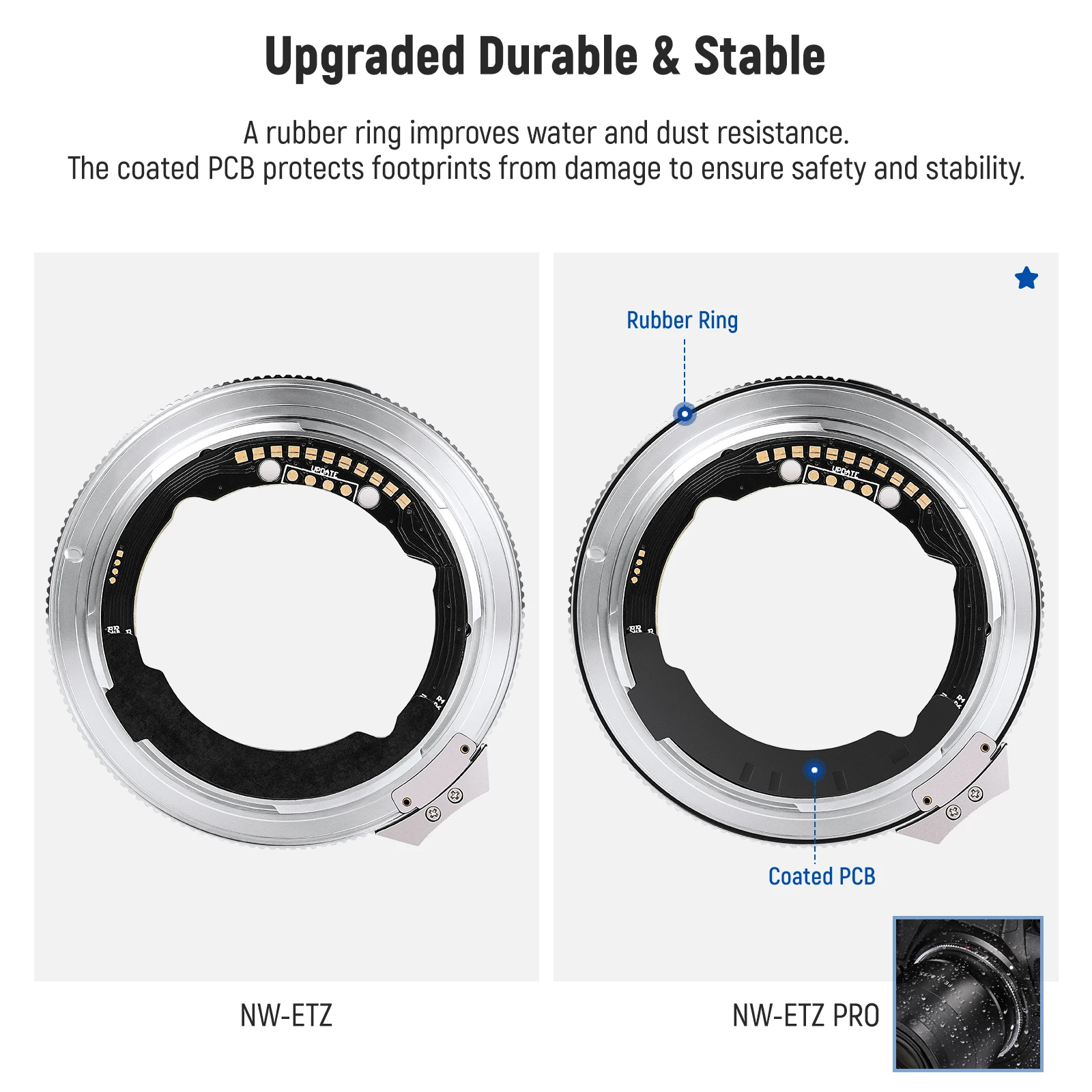 Neewer NW-ETZ Pro AF Lens Adapter Auto Focus Converter for SONY SIGMA FE Mount Lens to Nikon Z Mount Cameras Z6 Z7II ZFC Z8 Z30