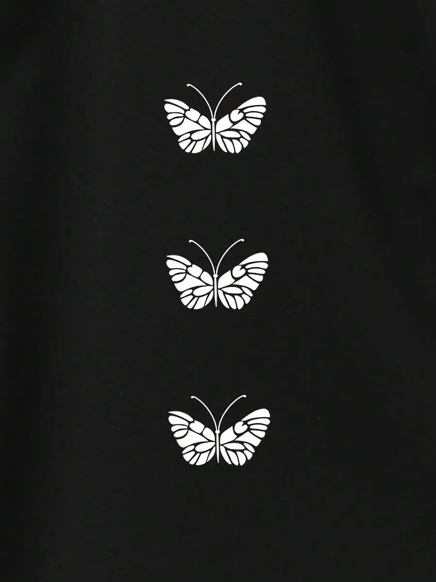 

Mens Casual Oversized Drawstring Shorts With Butterfly Print Loose Summer Shorts Plus Size