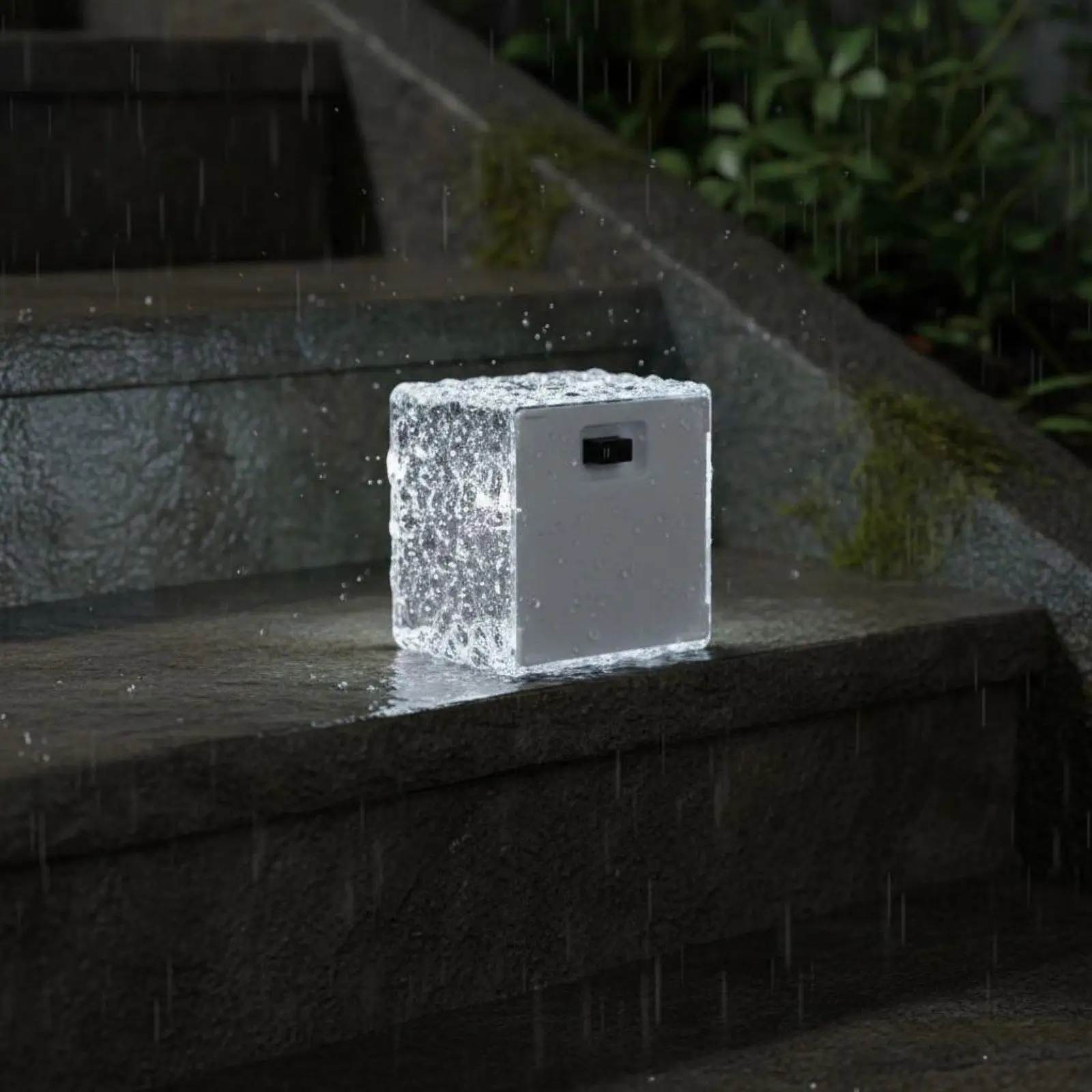 Outdoor Waterproof Light Solar Powered Cube Path Lamp LED Garden Landscape Lighting for Outdoor Patio Pathway