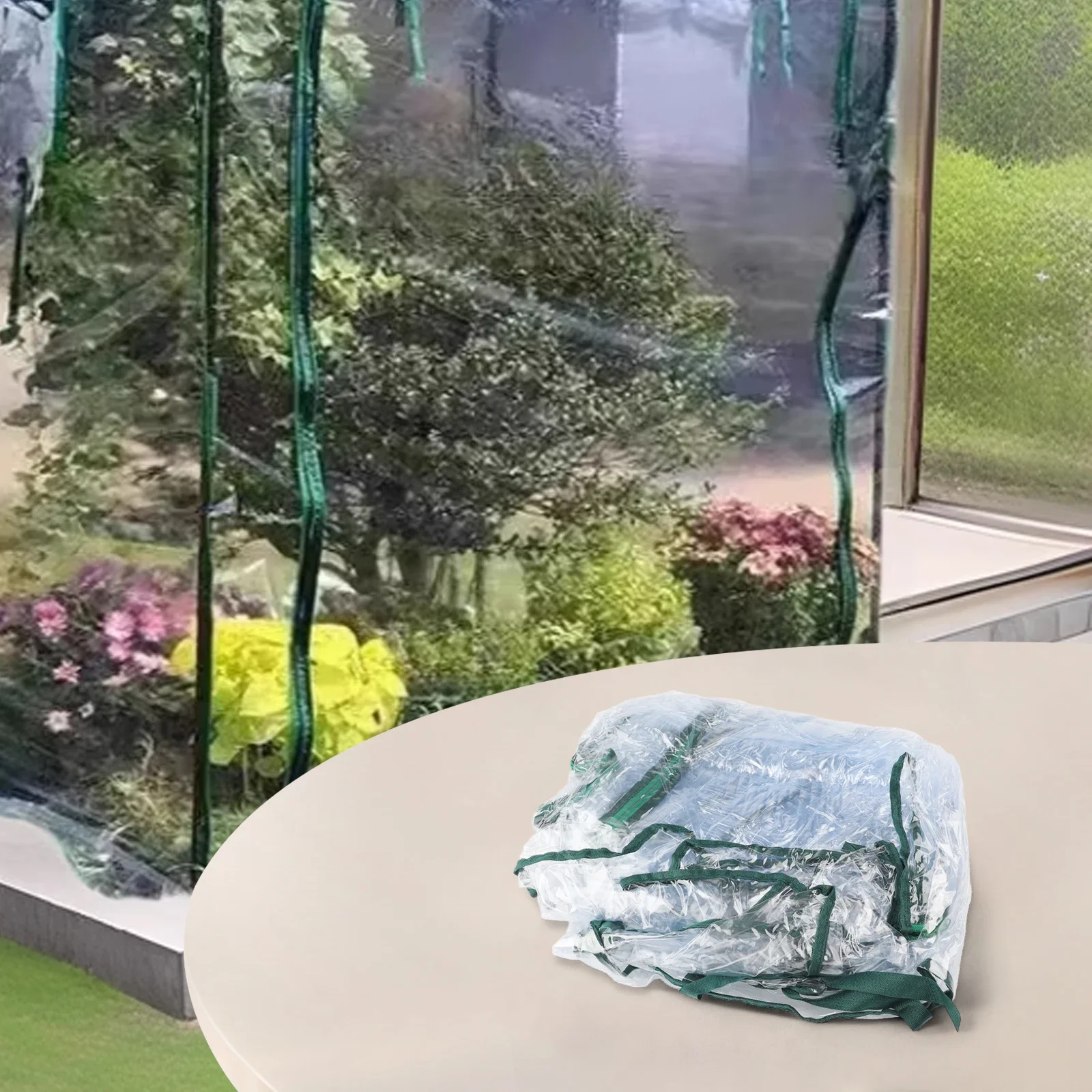 For Home Gardening Rolling Door PVC Greenhouse For Plant Growth Cover Aluminum Foil Greenhouse Ample Growing Space