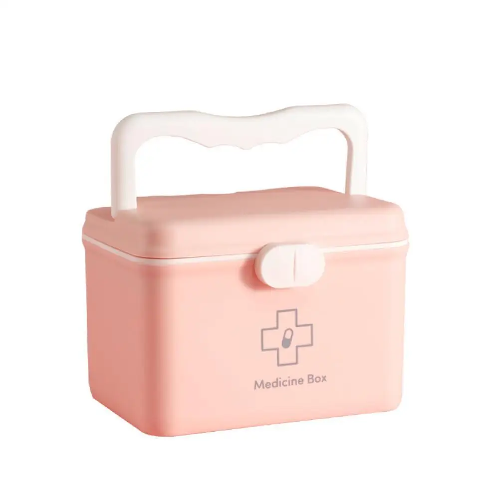 Household Medicine Storage Box Portable Multi-Layer First Aid Kit Small Medicine Container Household Medical Supplies