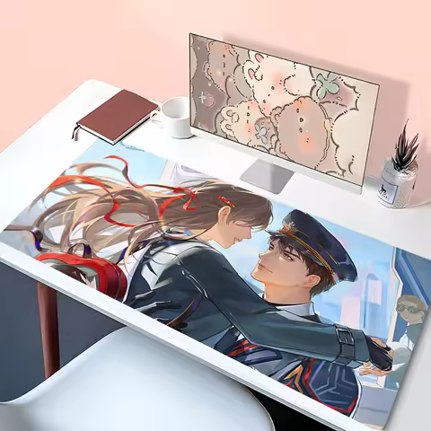 Mousepad Anime Mouse Pad Gaming Accessories Office Keyboard Pad Large Desk Mat PC Rubber Love And Deepspace Caleb Extended Pad