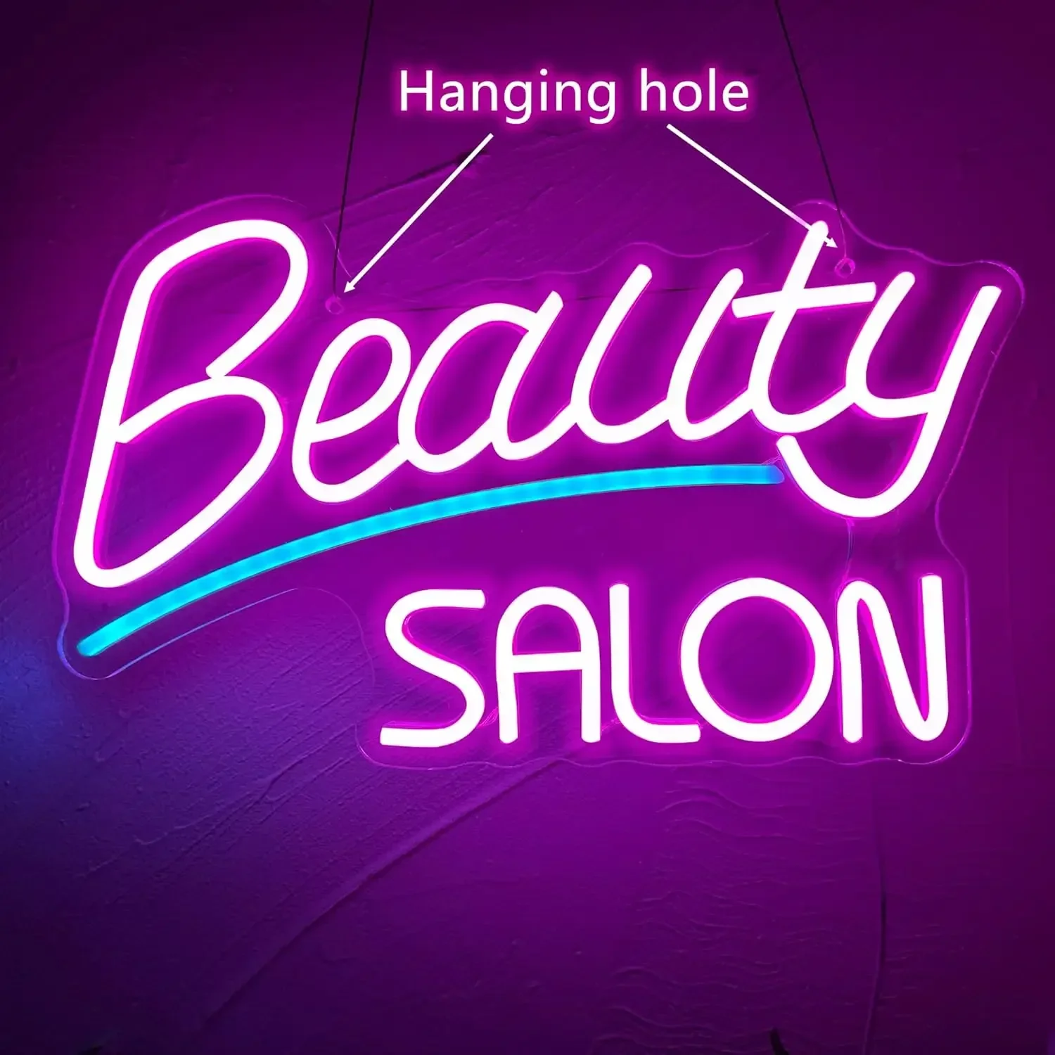 Beauty Salon Neon Signs  LED Neon Light Signs USB,for Wall Decor,Art eauty Room Make Up Lashes Nail Decor
