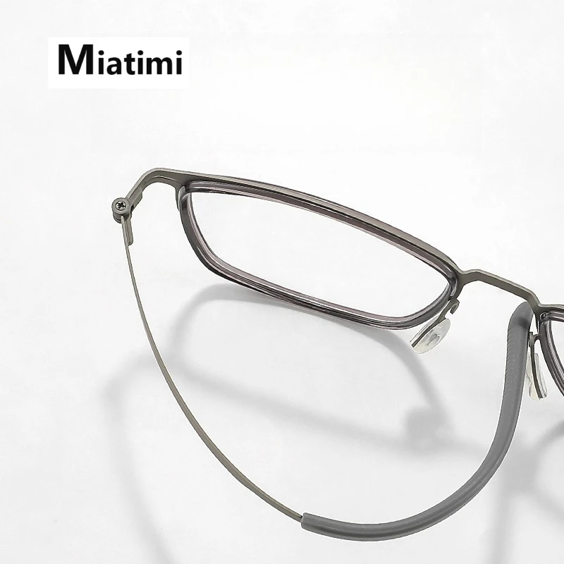 خلات التيتانيوم موضة النظارات الإطار الرجال النساء الرجعية الأعمال النظارات مربع النظارات الطبية البصرية إطارات #3