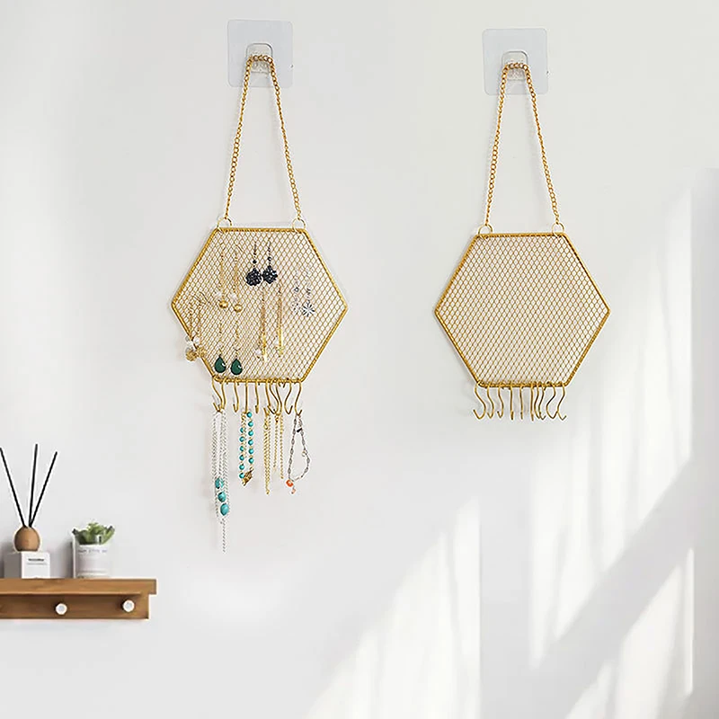 

Multifunction Earring Wall Holder Bracelet Display Storage Rack Wall Mounted Earring Stud Holder Decor