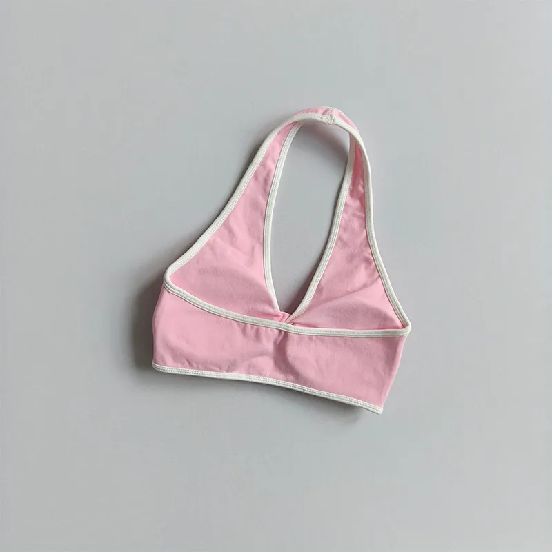 Nahtloser Push-up-Sport-BH mit Neckholder für Damen, stoßfest, schnelltrocknend, atmungsaktiv, für Fitness, Yoga, mit schönem Rückendesign, Sportbekleidung. – Detail 6