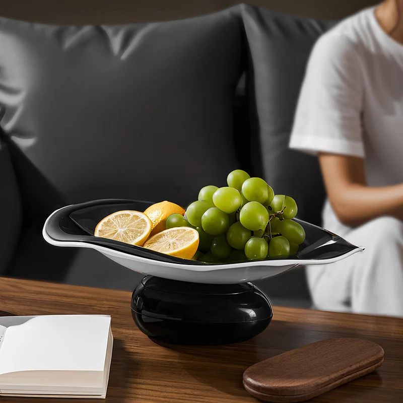 Fruit Plate High Level Luxury Dim Sum Plate Salad Bowl Dessert Bowl Irregular Family Cafe Tableware Afternoon Tea Fruit Bowl