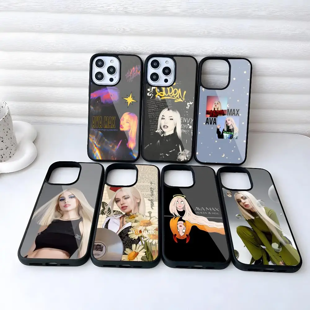 Funda de teléfono Diamonds Dancefloors Ava Max para Iphone 17 Air 16 15 14 13 12 11 Pro Max Mini Plus Se Xr X Xs PC + funda de TPU