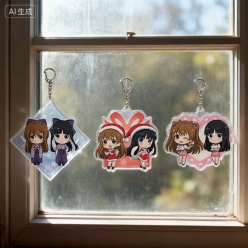 

WHITE ALBUM 2 Shinya Ishikawa Animation Peripheral Animated cartoon character Decorative items Anime HD Acrylic key chains Gift