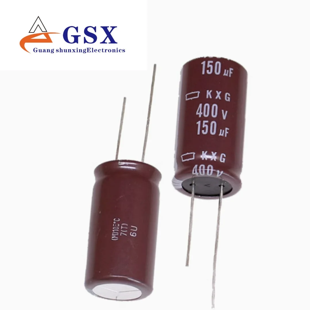 

150UF 400V imported aluminum electrolytic capacitor 400v150uf 18 * 35 Black Diamond KXG high-frequency long life