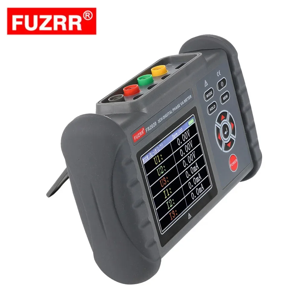 FR2020 3 Three Phase Digital Clamp Phase Meters VA Voltage ammeter Power Meter w/Phase Sequence Test