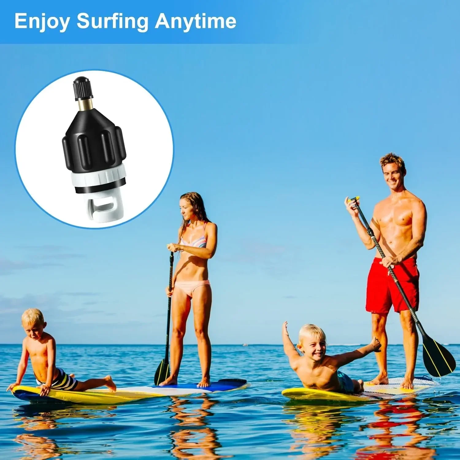 Inflatable Boat SUP Pump Adapter,Premium  Air Sturdy  Air Adapter, Quickly Inflation & Strong Sealing, Paddleboard & Kayak.