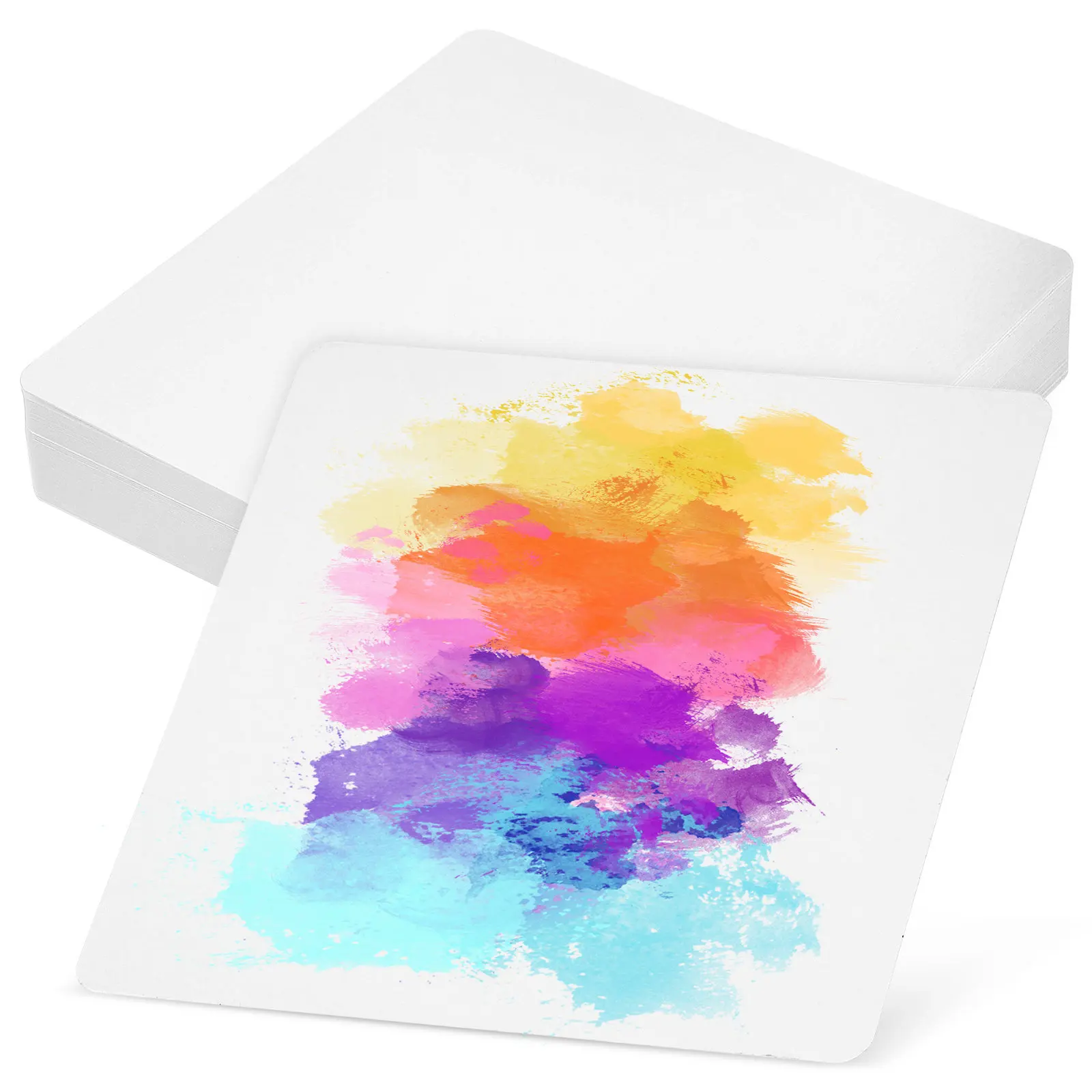 Cartes en papier aquarelle vierges, surface lisse, forte absorption, résistantes aux déchirures, pour cartes de vœux, invitations, Mini Art pour enfants, 50 pièces