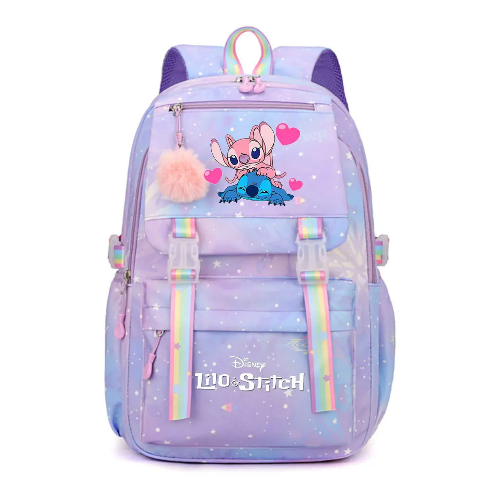 

Hot Lilo And Stitch Backpacks Children's School Bags Girls Daypack Kids Teenager Bags Kawaii Waterproof Large Capacity Backpack