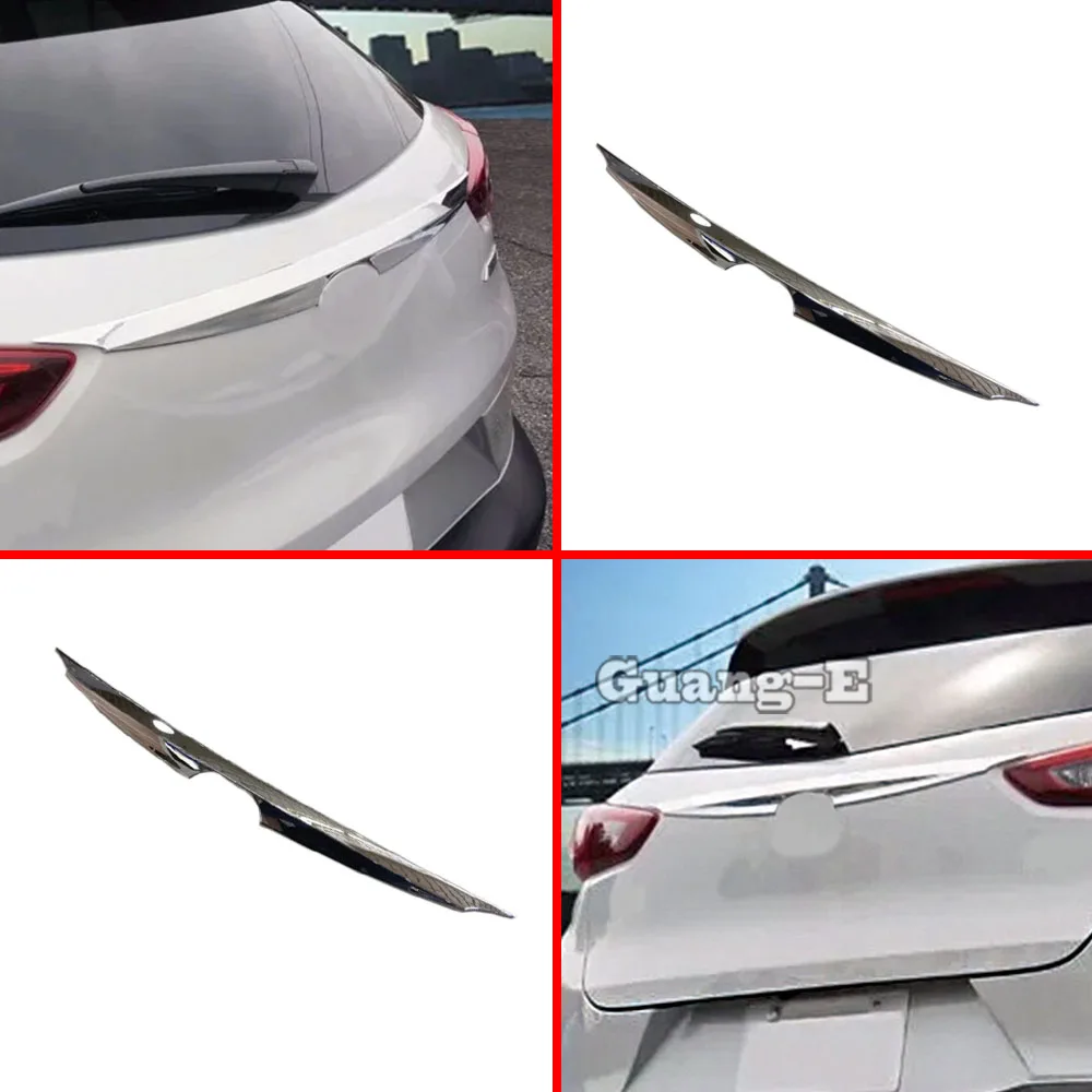 

ABS Chrome Rear License Plate Door Trunk Bottom Tailgate Frame Plate Trim Lamp For Mazda CX-3 CX3 2017 2018 2019 2020 2021 2022