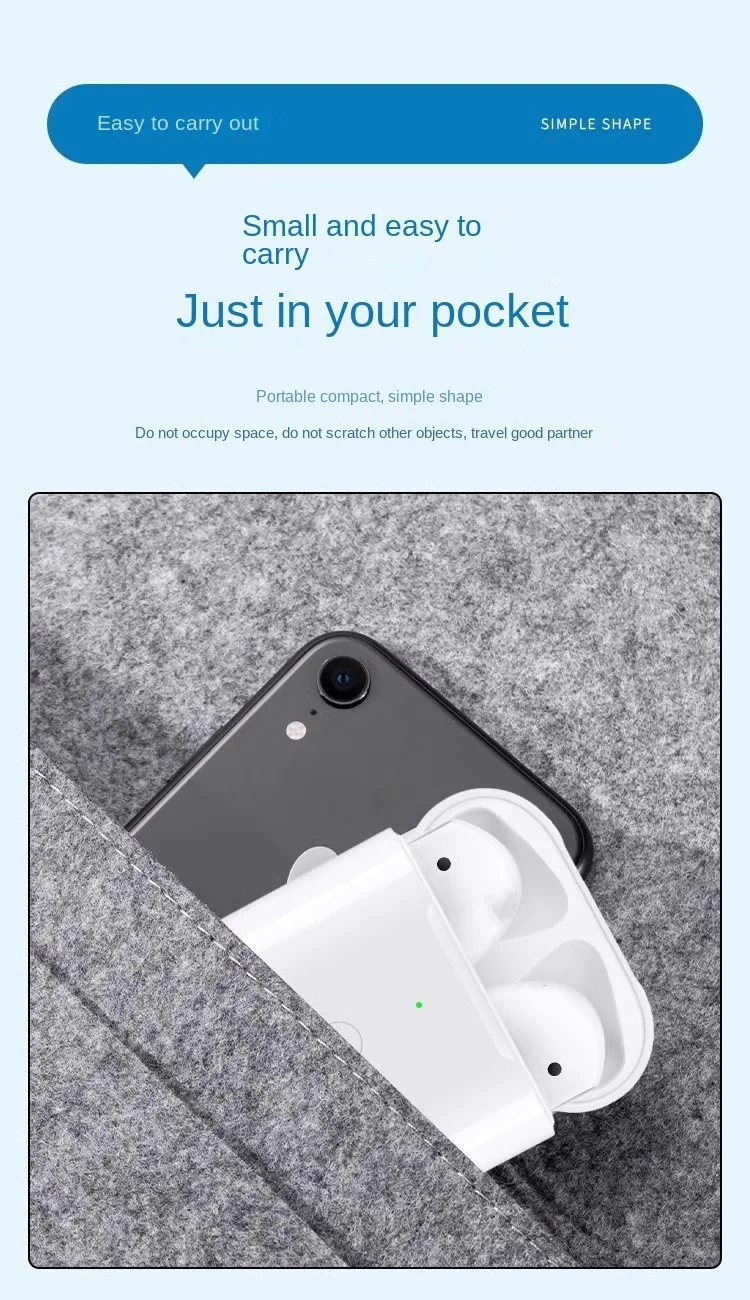 Compatible Battery Case for Genuine AirPods Pro 1st & 2nd Headphone Charging Case (Earbuds Not Included)  For air pods 3st 4 Gen