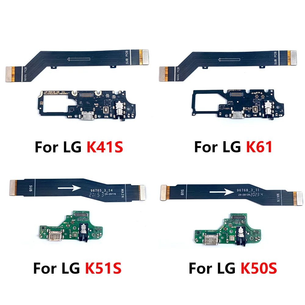 USB Charger Port Connector Dock Charging Flex Cable For LG K22 K41S K42 K52 K50S K51S K51 K61 K62 Main Board Motherboard