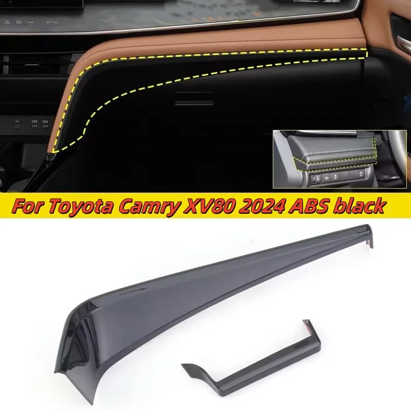 

LHD For Toyota Camry XV80 2024 ABS Car Center Control Dashboard Frame Trim Strip Interior Decor Stickers