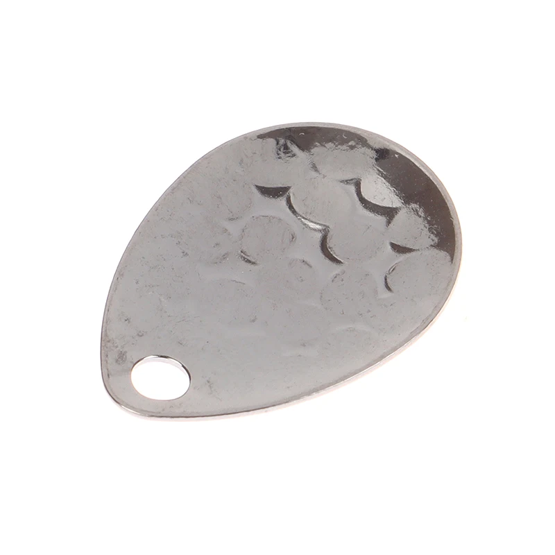 20Pcs Angeln Spinner Klingen Metall Waterdrops Form Löffel Plaice Für Tackle Handwerk Köder Werkzeug Locken DIY Harten Köder zubehör – Detail 10