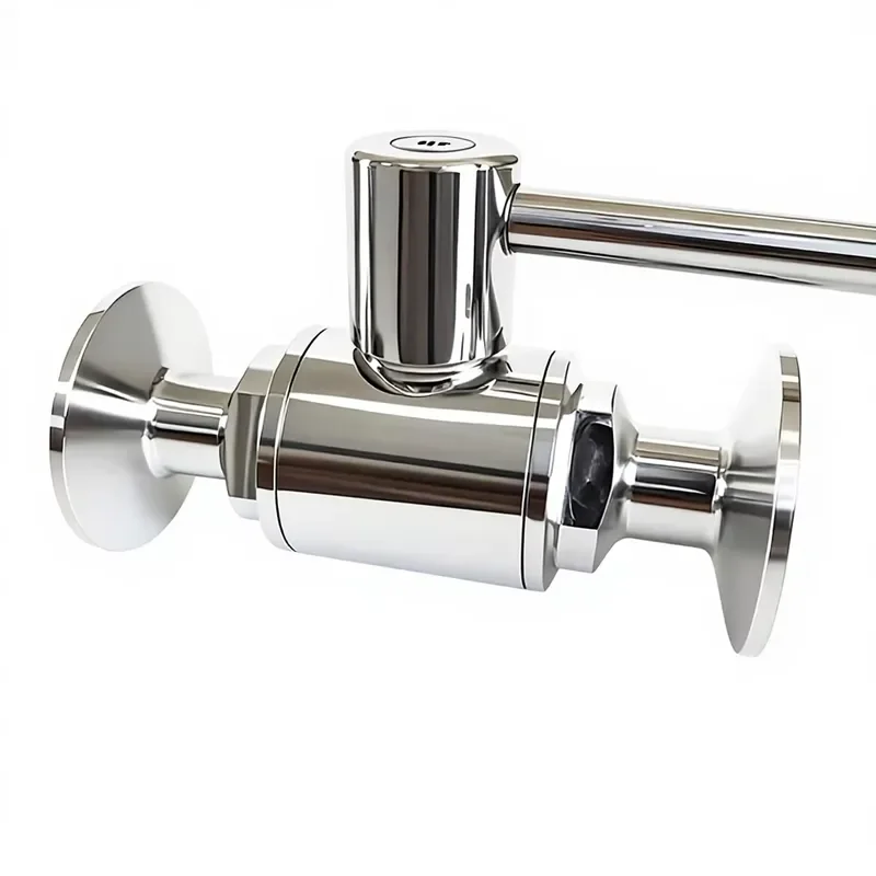 304 Stainless Steel Ball Valve Manual Quick Load Handle Food Grade Straight Through Water Pipe Clamp Fitting Industrial Use