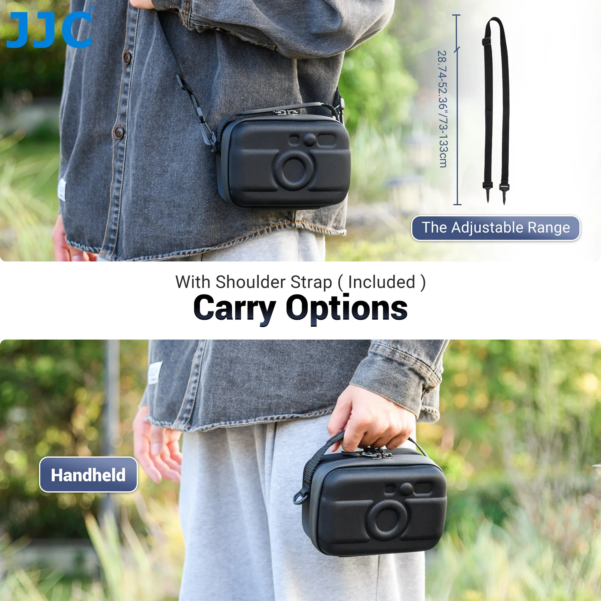 JJC حقيبة كاميرا صلبة محمولة لفوجي فيلم إنستاكس ميني إيفو ميني ليبلاي ، إنستاكس ميني 40/ميني 11/ميني 10/ميني 9 كاميرا فورية