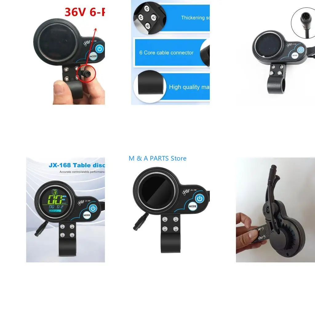U1JF 6-pin Instrument Acceleration Electric Scooter Controller Lcd Throttle