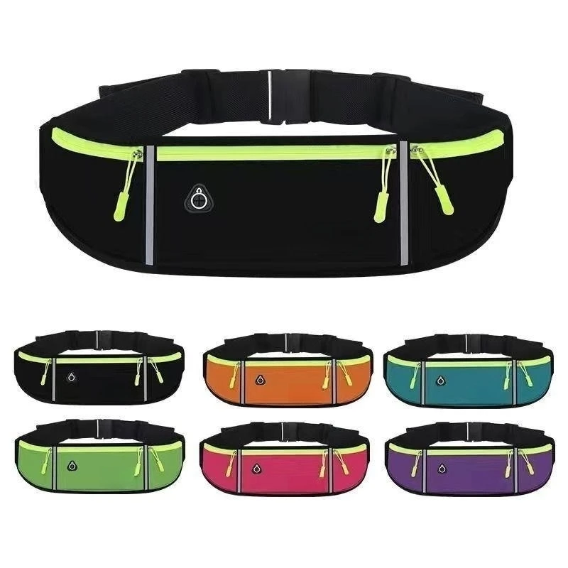 Ceinture de sport étanche unisexe pour homme et femme, sac de taille, poudre de taille, support de téléphone, course à pied, cyclisme