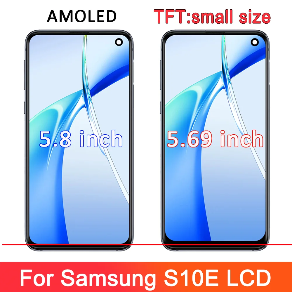 Tested TFT Quality For SAMSUNG S10E LCD Display Touch Screen Digitizer Parts For samsung s10e G970 SM-G970F SM-G970U LCD