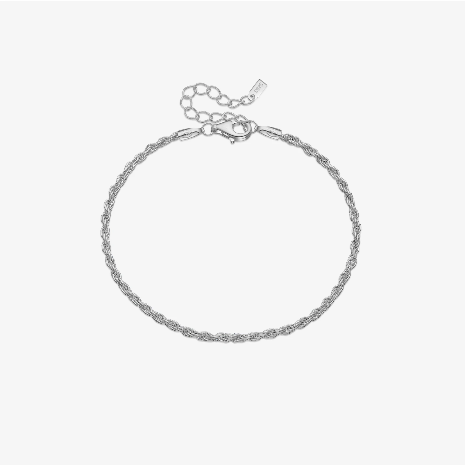 

VEWANT 925 Sterling Silver Circle Winding Twists Chain Advanced Luxury Party Rock Punk Wedding Jewelry For Women