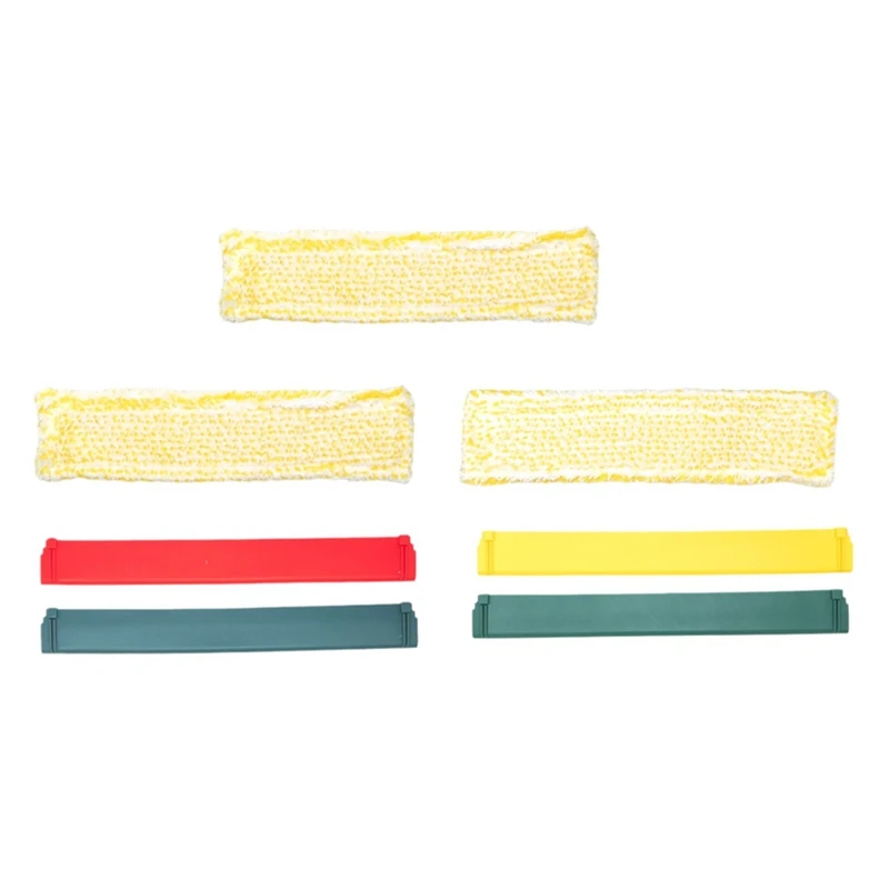 7Pcs 280Mm Rubber Scraper For Karcher WV6 WV7 Window Cleaning Machine Scraper With Microfiber Mop Part 5.633-360.0