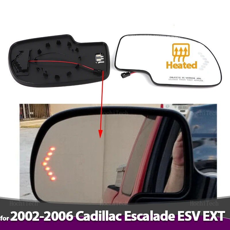 

Left Right Side Heated Mirror Glass LH RH Lens Replacement for Cadillac Escalade EXT ESV 2002 2003 2004 2005 2006 Accessories