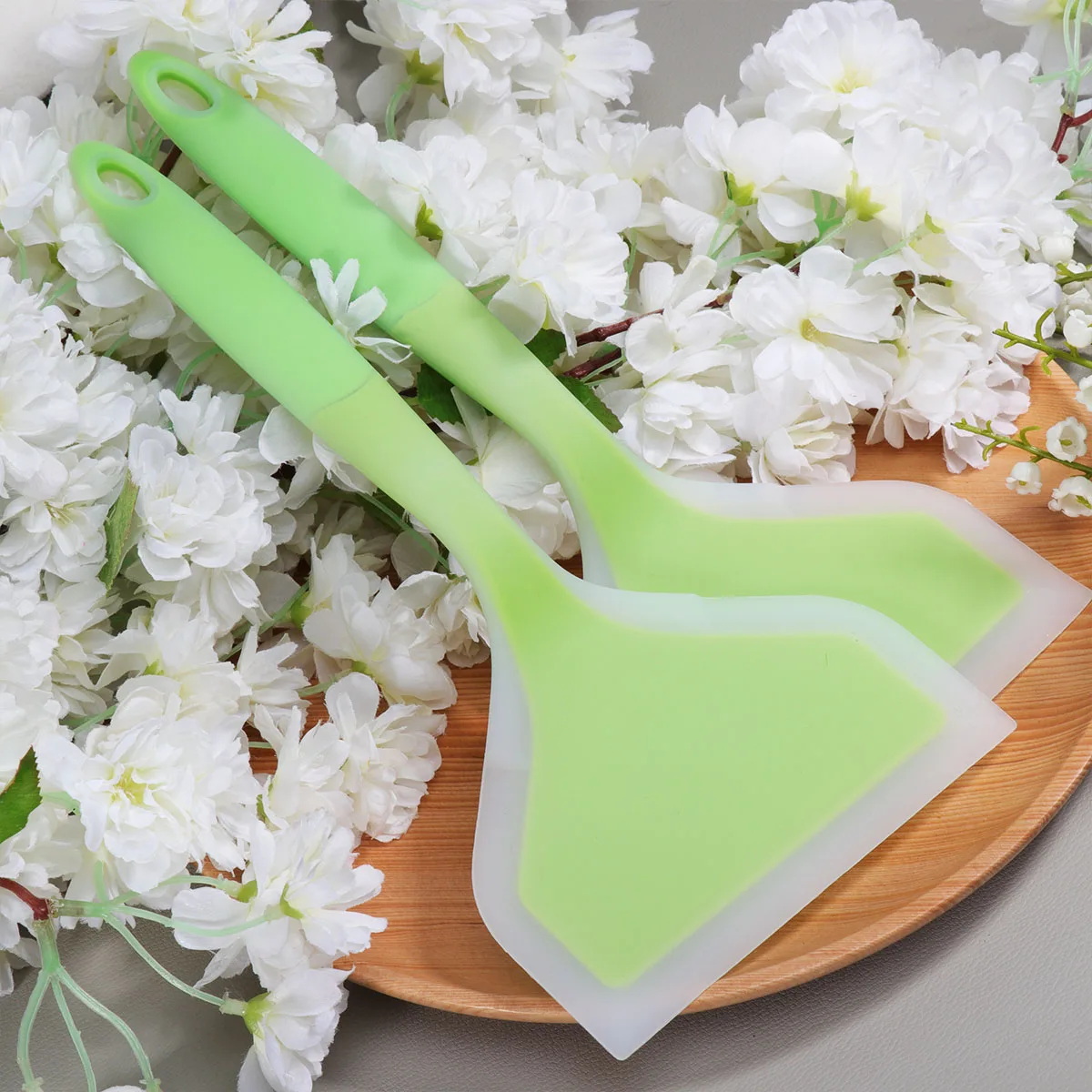 

2 шт., лопатка, кухонные инструменты, термостойкая антипригарная сковорода, аксессуары, силиконовая лопаточка, термостойкая пищевая класс