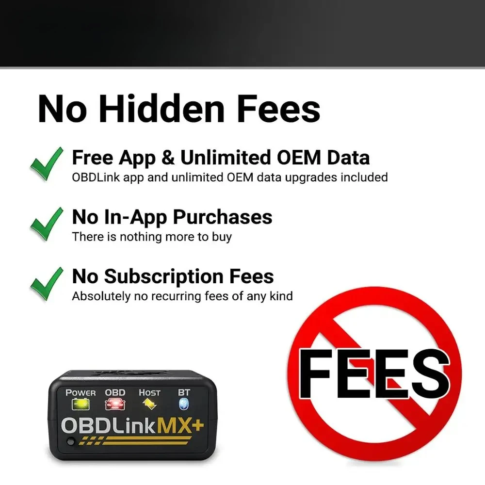 LX MX+ OBD2-Scanner ELM327 Diagnose-Scan-Tool für iPhone, iPad, Android, Kindle Fire oder Windows-Gerät