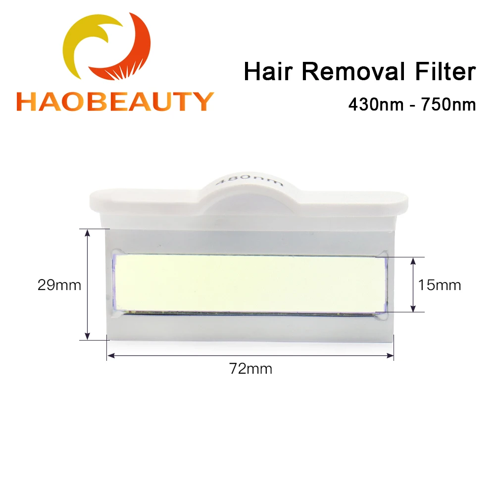 HaoBeauty IPL Filter 430nm-750nm for Permanent Hair Removal Equipment Handle Use IPL Beauty Machine Hair Removal Accessory