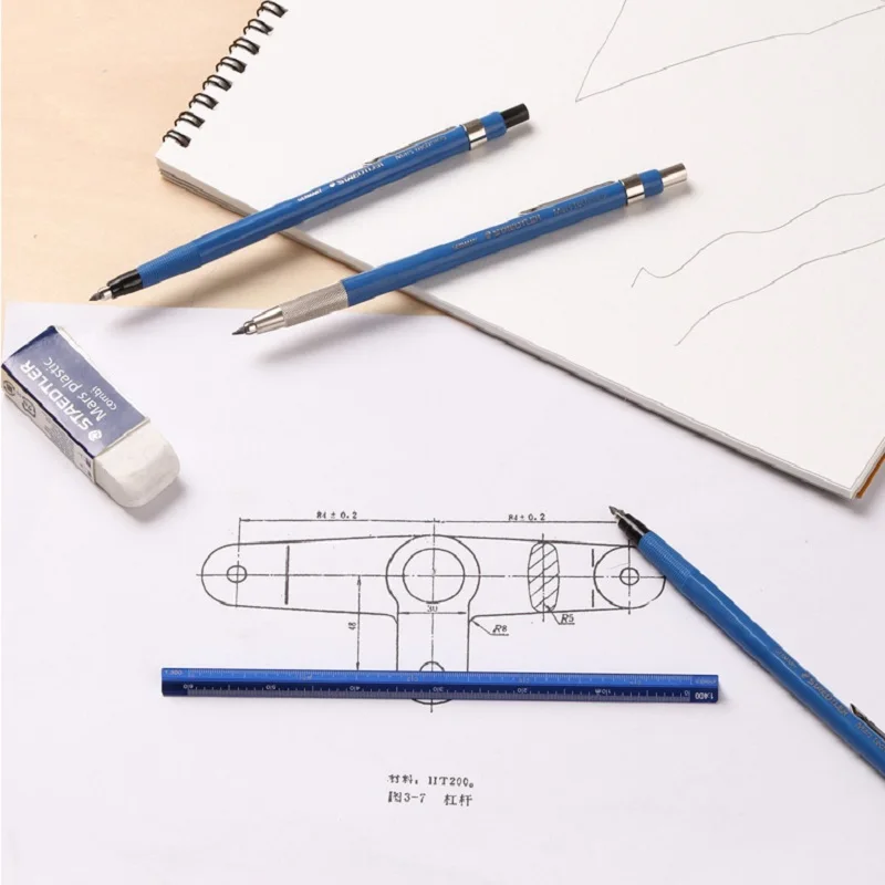 STAEDTLER-lápiz mecánico 780C/788C, diseño de dibujo de ingeniería de Anime, Manga de 2,0mm, lápiz de dibujo Premium, suministros de papelería