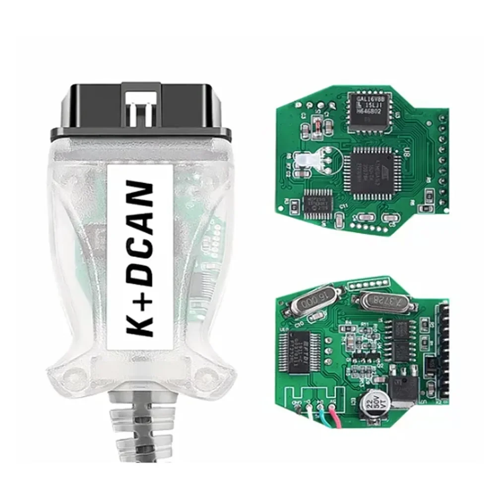 Full Chip For BMW K DCAN K+CAN FTDI Chip OBDII Diagnostic Adapter For BMW E46 K+CAN K CAN FIDT FT232RL Chip for BMW 20Pin Cables