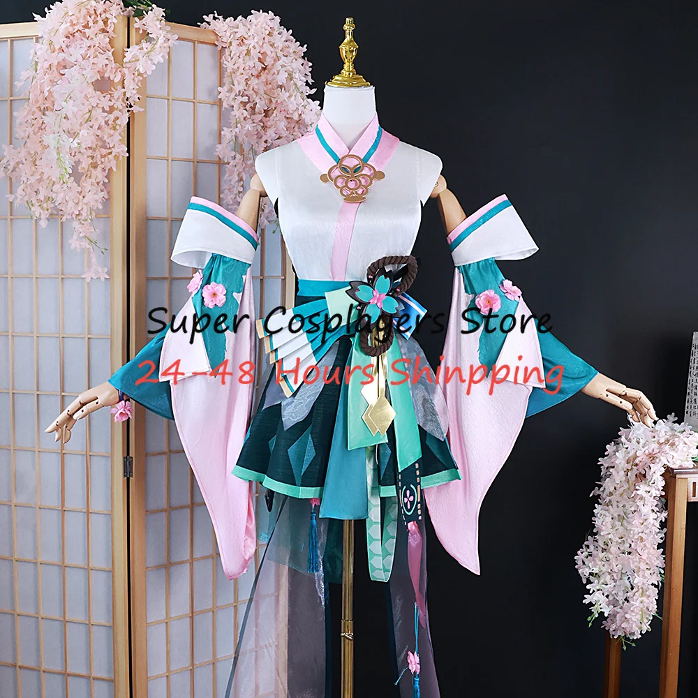 Miku Cosplay Costume Miku Onmyoji Linkage Costume Hatsune Mikuo Before Awakening Outfits Halloween Carnival Dress Women Girls