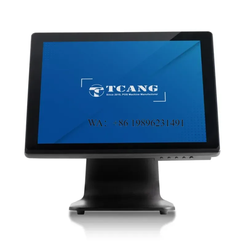 15 Inch Desktop POS Terminal System Aluminum Base 10 Point Capacitive Touch Screen POS for Retail & Store
