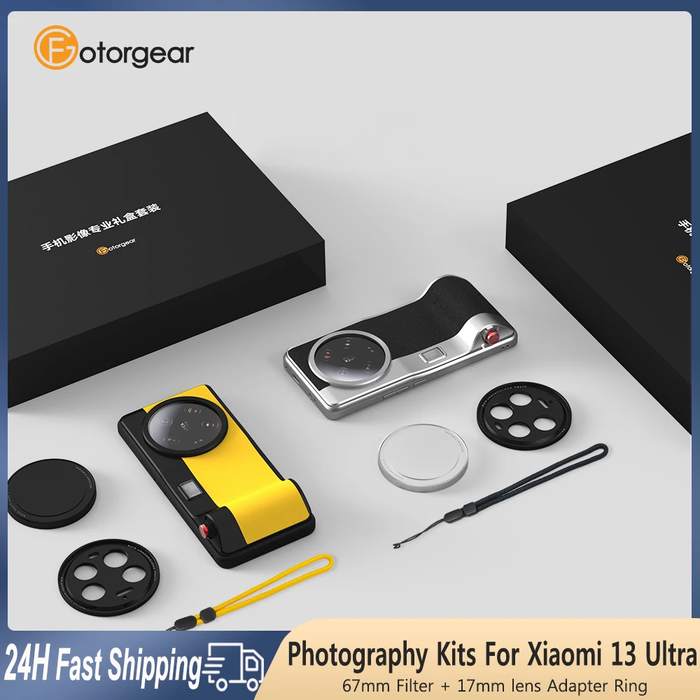 Fotorgear Professional Photography Kit For Xiaomi 13 Ultra Case Wireless Camera Handle 67mm Filter Ring Mobile Phone Camera Lens