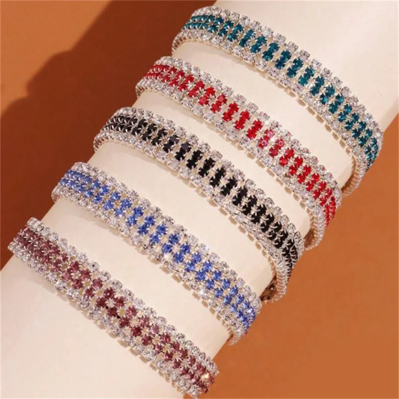 Rhinestone Bracelet For Wome European American Fashion Temperament Bracelets Statement Exquisite Wedding Jewelry