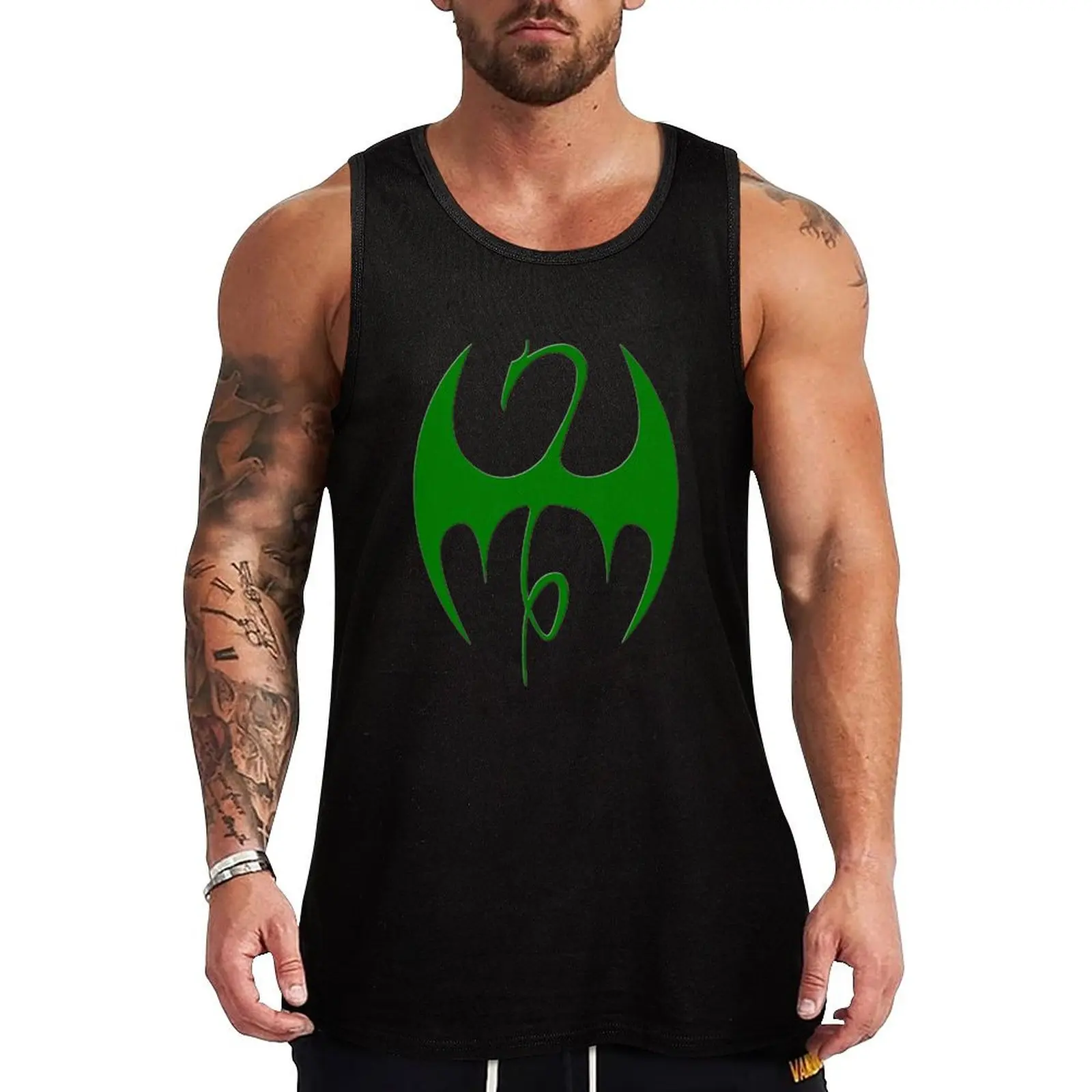 

I-r-o-n fist simbol Tank Top Men's summer clothes 2024 Sports shirt man