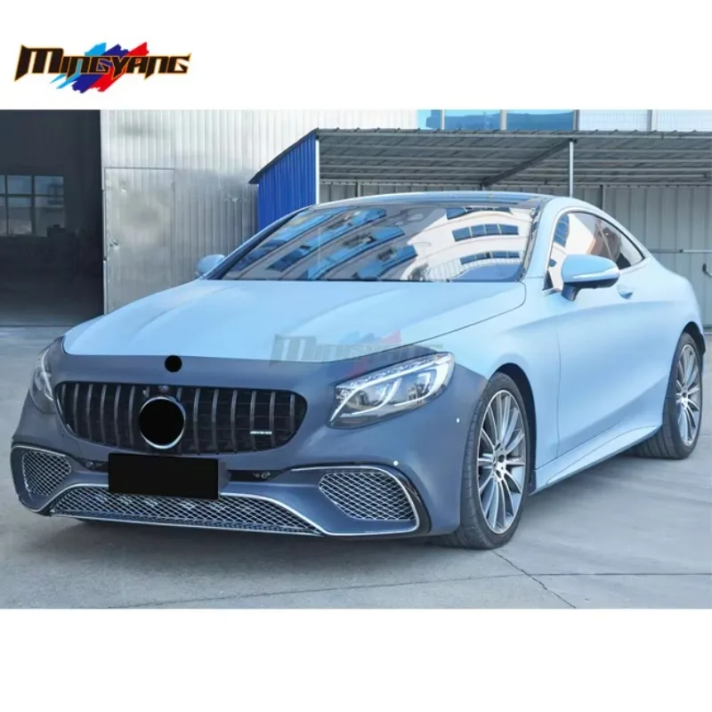 تعديل جديد وصول PP البلاستيك S63 تصميم مصدات السيارة لمرسيدس بنز S كوبيه W222 2017 #3