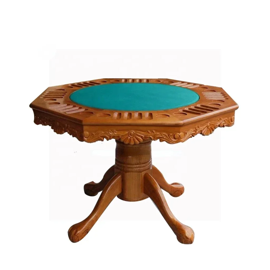 

Home Play Mahjong Table Poker Table with Speed Cloth and Cups Holder