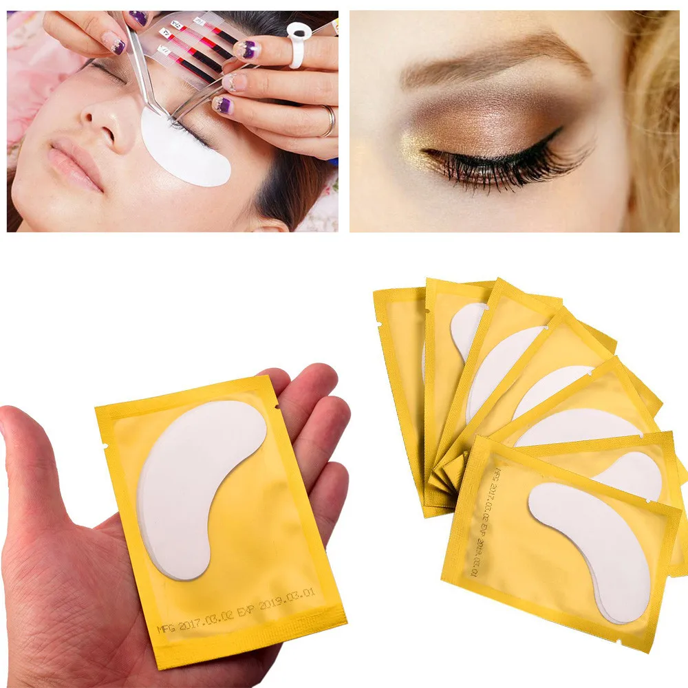 New 1 bag  Eyelash Pad Gel Patch Grafting Eyelashes Under Eye Patches For Eyelash Extension Paper Sticker Wraps Makeup Tools