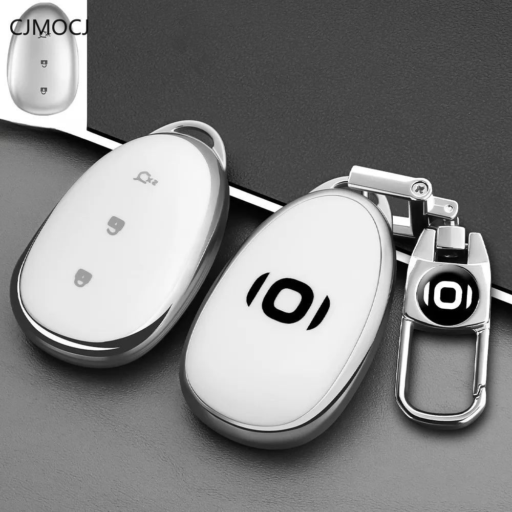 For 2025 Changan Qiyuan A07 Key Case Cover, TPU Soft Protective Car Key Fob Shell, Luxury Smart Keychain, Qiyuan Accessories